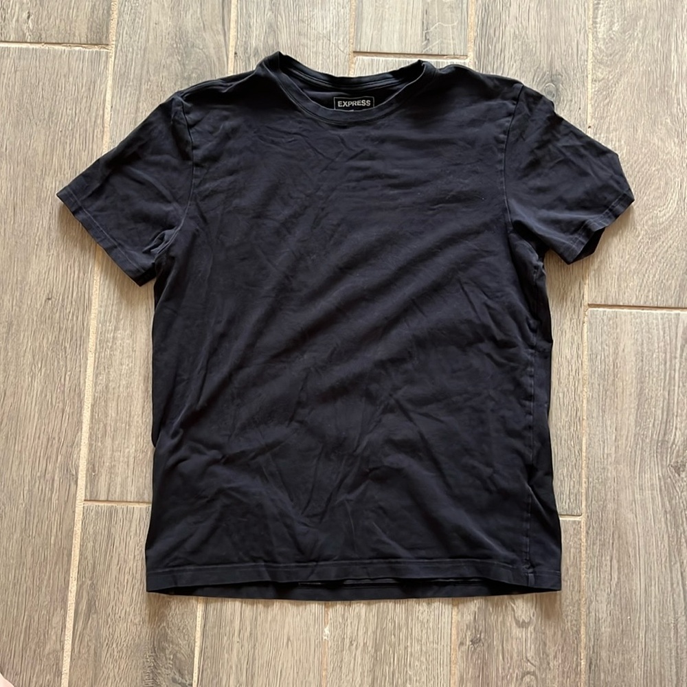 Large Slim Stretch Black T-Shirt from Express
